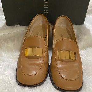 GUCCI loafers leather Womens Gucci shoes